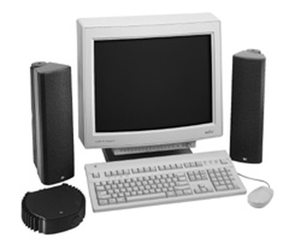 MEDIA ENSEMBLE - Black - Dual 3-1/2 inch Satellite with POWER 20 Amplifier - Hero